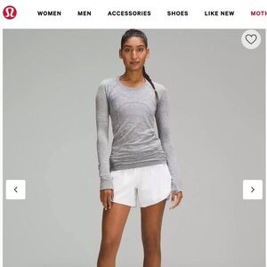 Lululemon Track That Mid-Rise Lined Short 5" size 4